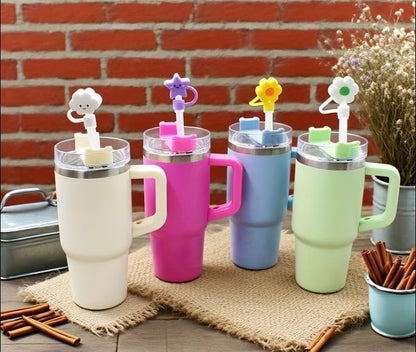 14oz Stainless Steel Tumbler with Lid Straw