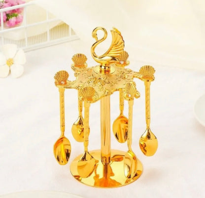 6 Pcs Spoon Set with Stand