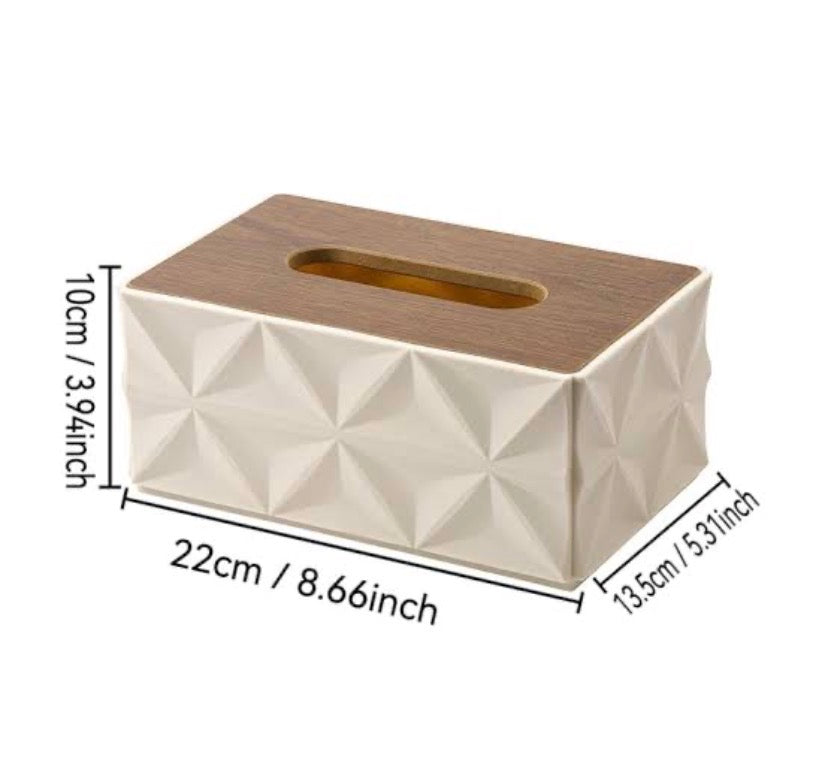Quilted Design Tissue Box Holder