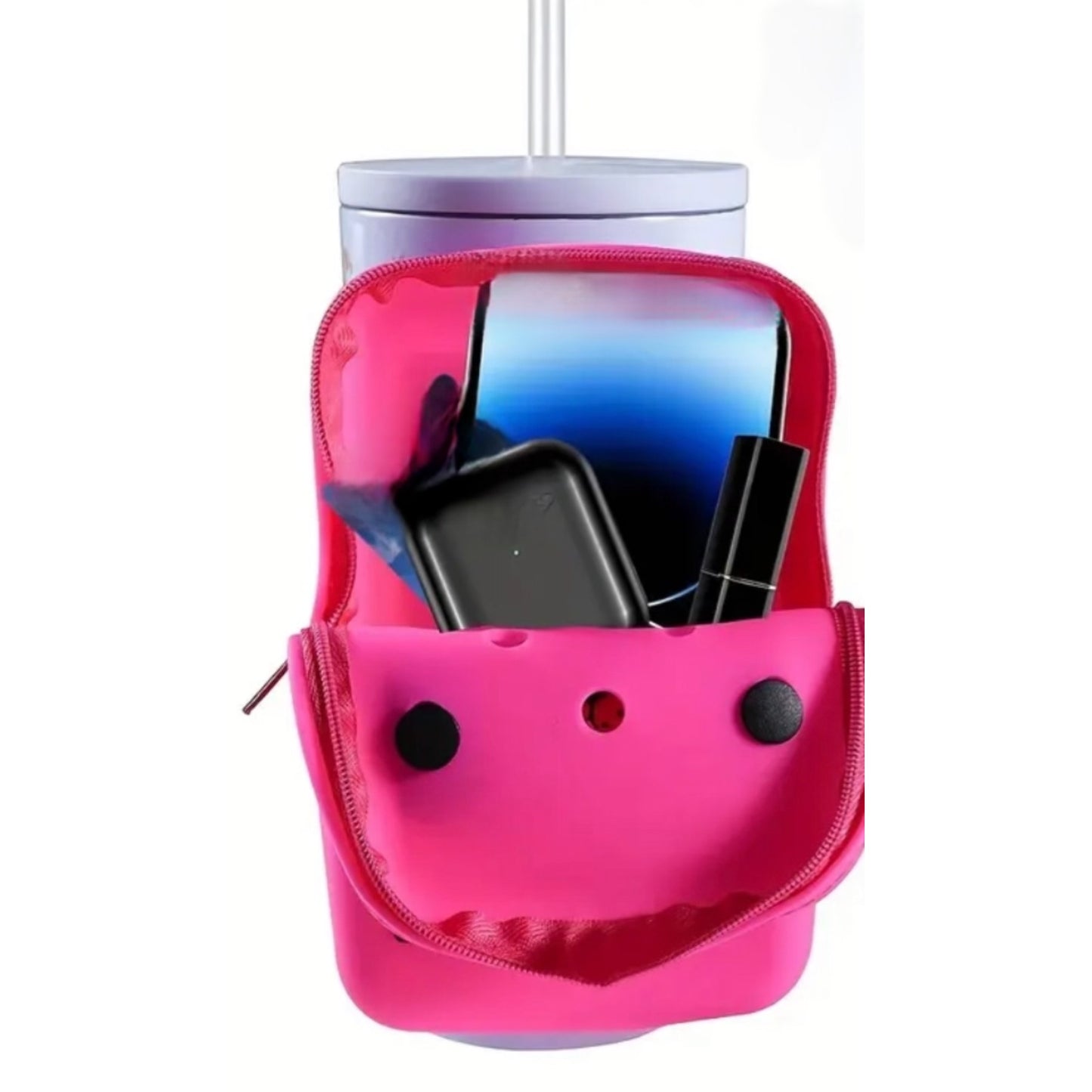 Silicone Tumbler Bag with Charms