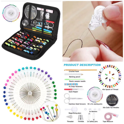 128 Pcs Sewing Kit with Bag