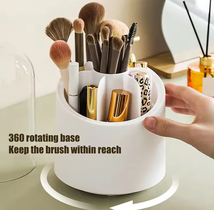 Rotating Brushes Holder with Dustproof Lid