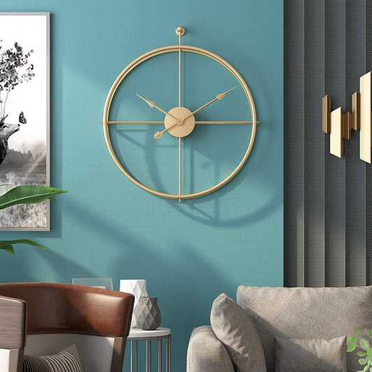 20 inch Metal Golden Wall Clock