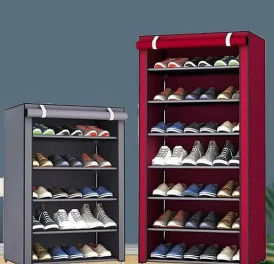 New Dustproof Multi Layers Shoe Racks With Steel Rod with Parachute Material.