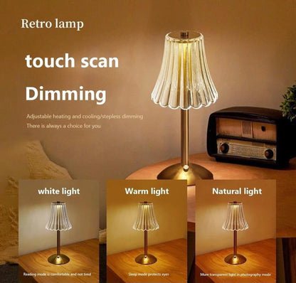 LED Touch Diamond Table Lamp with 3 Modes Changeable