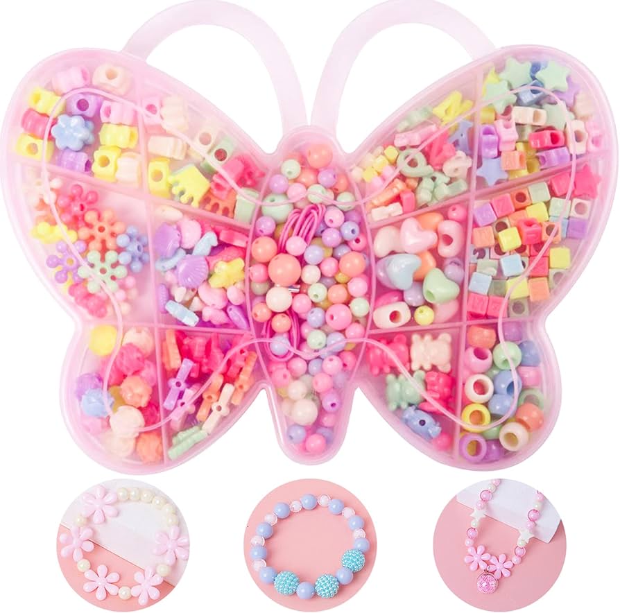 Butterfly and Bear Kids DIY Handmade Beads Set