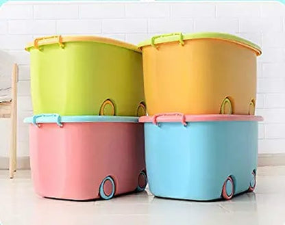 Large Capacity Kids Wheel Storage Box