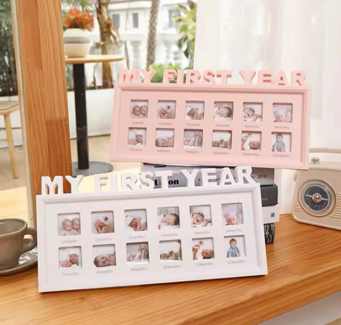 My First Year Baby Memorable Photo Frame