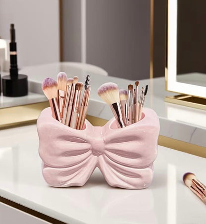 Bow Shape Makeup Brushes Holder