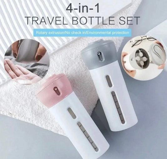 4 In 1 Travel Bottle Perfume,Shampoo,Conditioner & Lotion Liquid