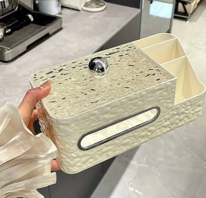 Glam Tissue Box with Storage Holder