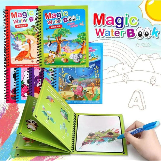 Magic Water Painting Book with Water Pen