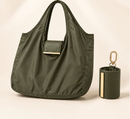 Foldable Travel Keychain Tote Bag