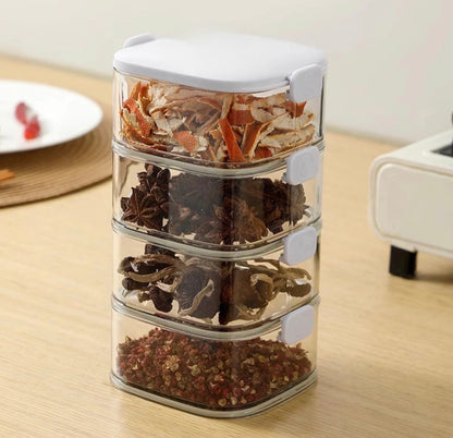 Airtight Spice Jars Container with Lid