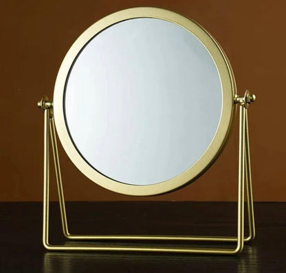 New Round Mirror Aesthetic Metal Table Mirror