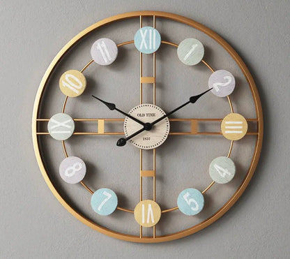 20 Inches Large Metal Wall Clock for Home Decor