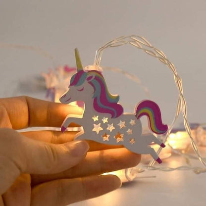 LED Unicorn Warm Cell Operated Fairylights