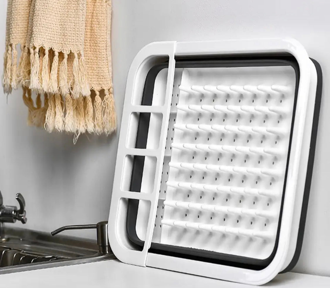 Foldable Kitchen Dish Drainer Rack