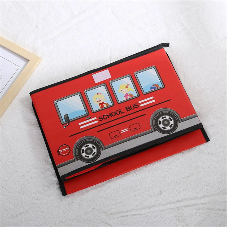 Foldable Kids Bus Storage Box