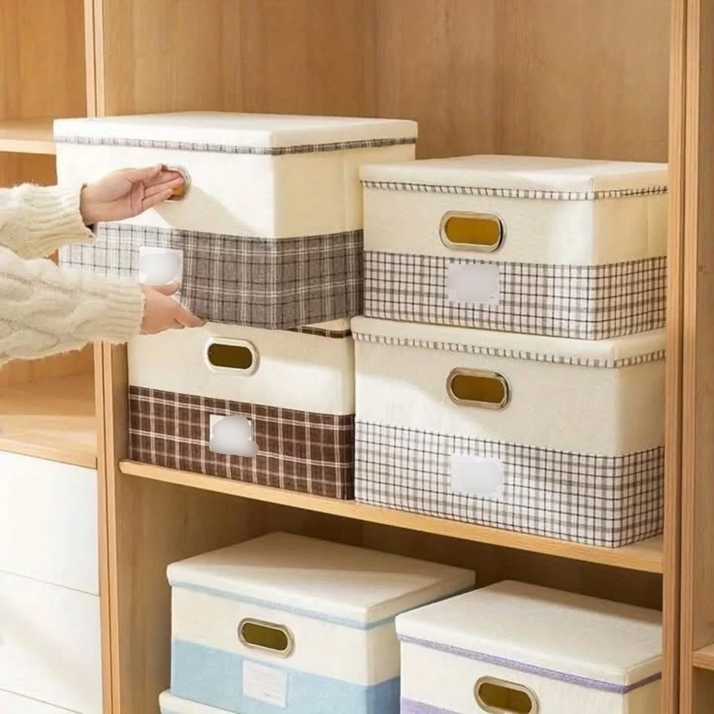 Clothes Storage Box with Cover Lid