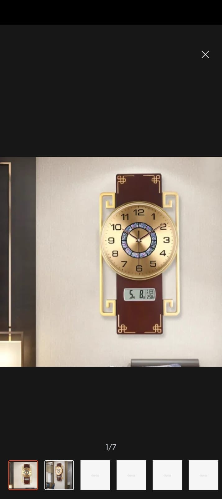 Digital Time Date Day Wall Clock for Home Decor