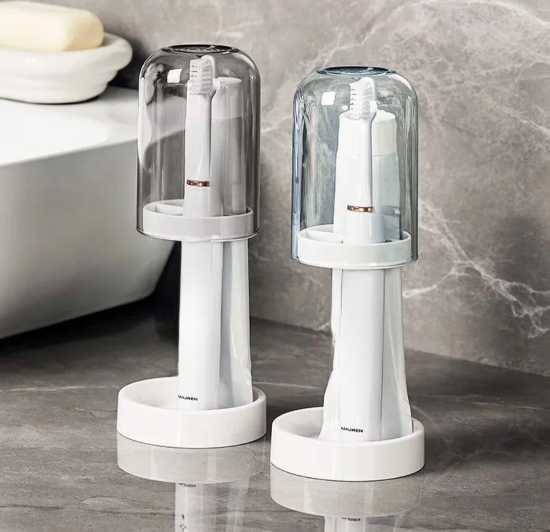 Toothbrush Holder Organizer with Cap