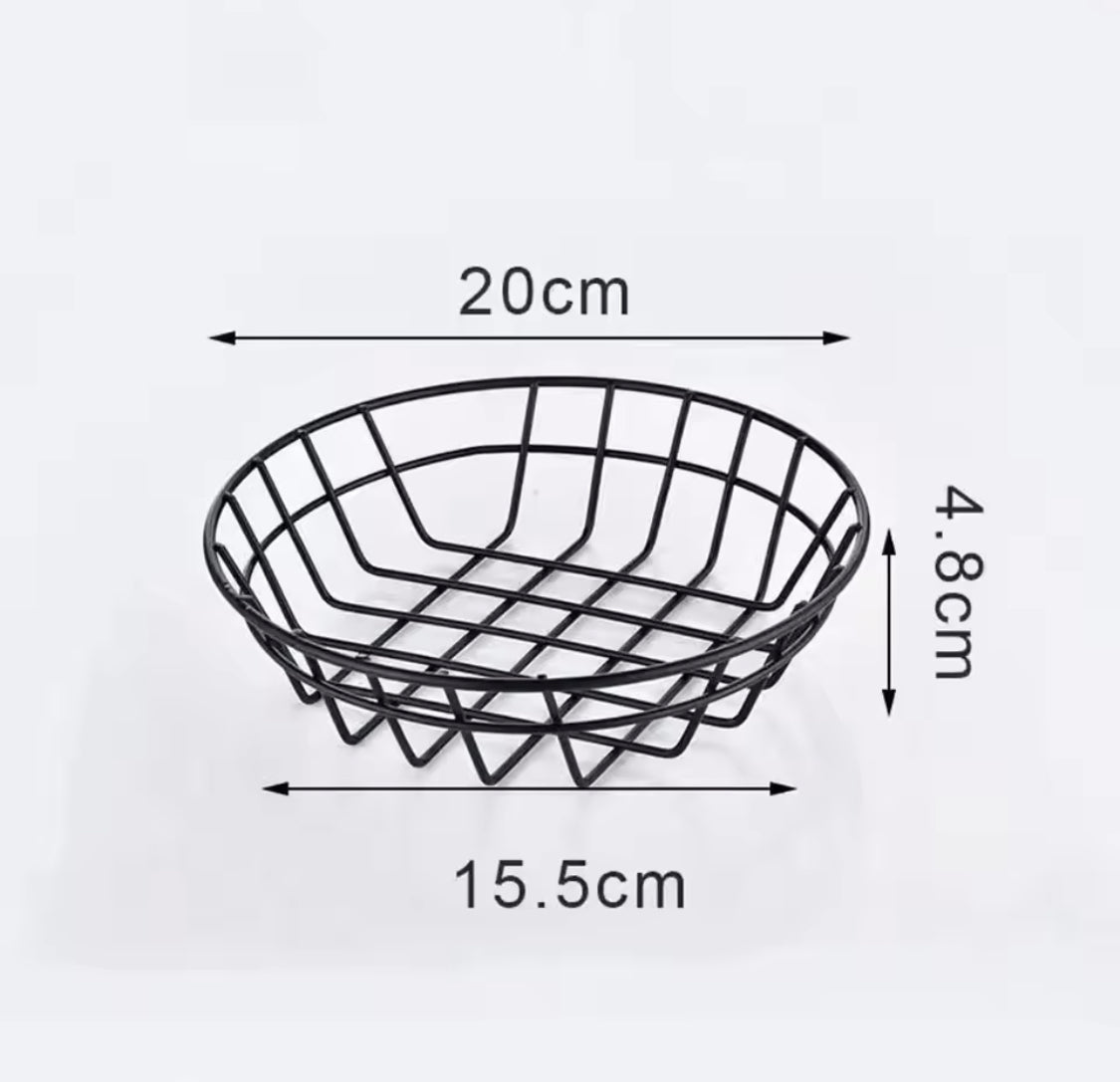 Round Snacks Basket Tray