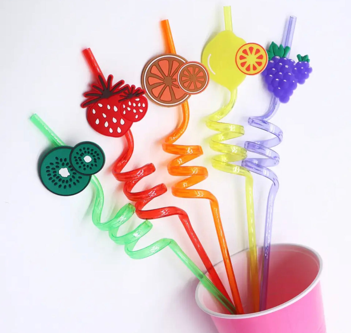 Pack of 4 Reusable Fruit Straw