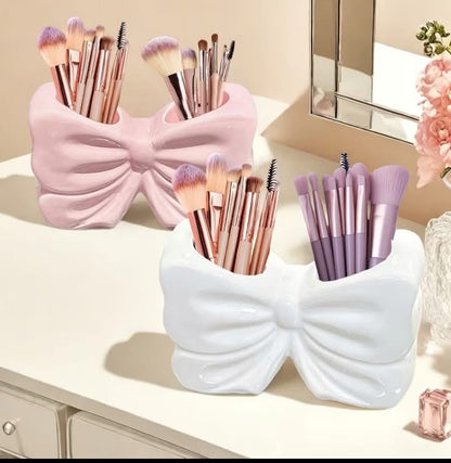 Bow Shape Makeup Brushes Holder