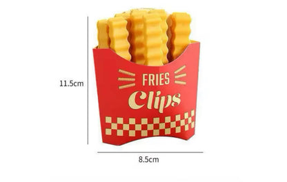 12 Pcs French Fries Sealing Clips with Fridge Magnet