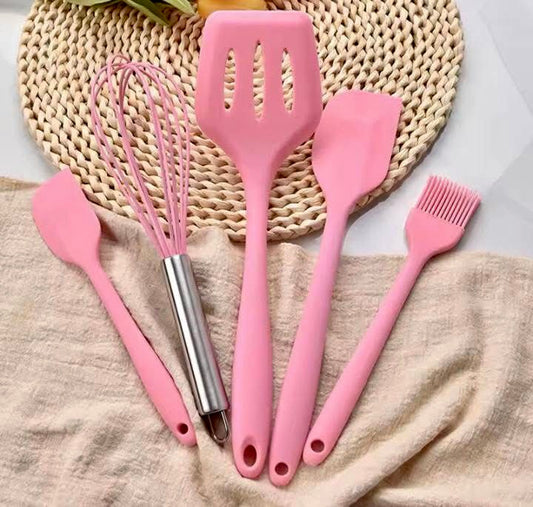 5 Pcs Silicone Cooking Set