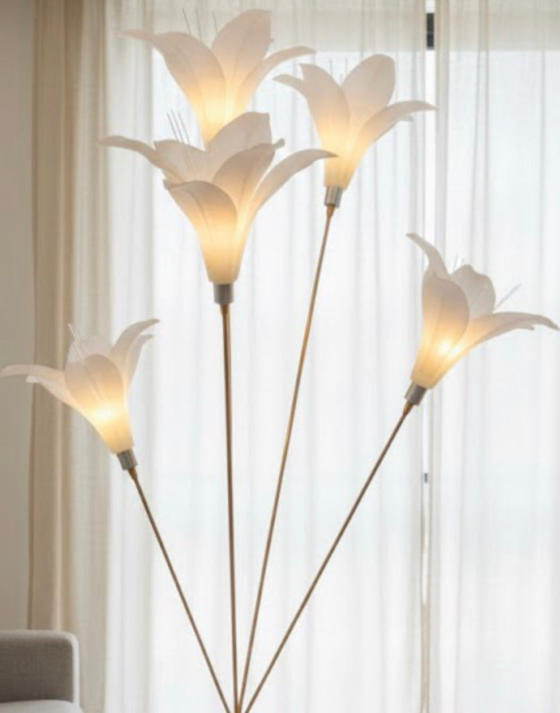 5ft Led Tulip Corner Floor Lamp