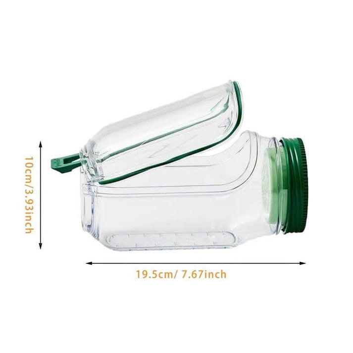 Side Opening Salad Jar with Lid and Fork