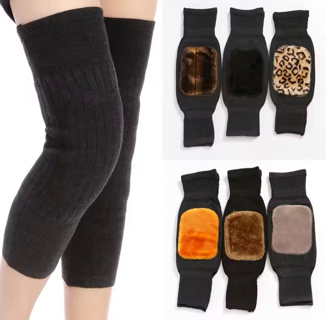 1 Pair Winter Warm Knee Protectors