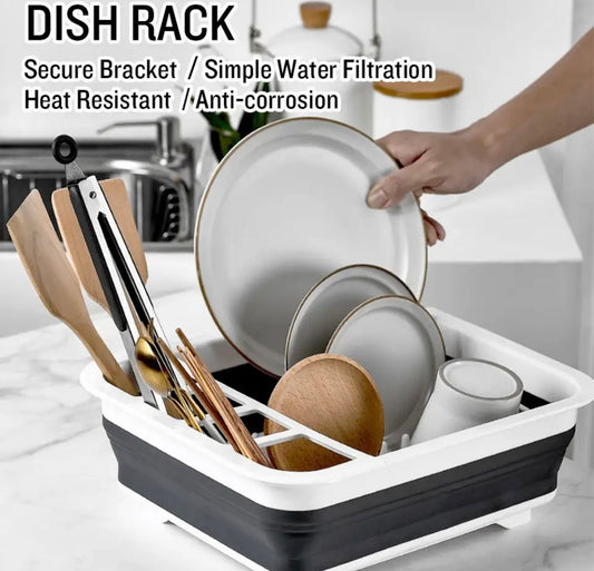 Dish Drainer Kitchen Foldable Rack