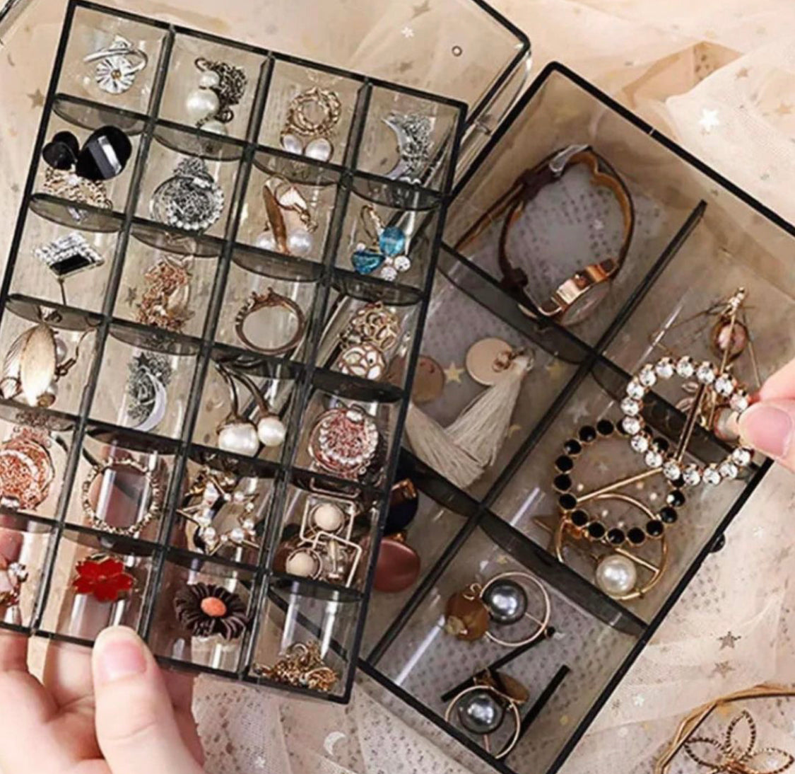 Acrylic 2 Layer Jewellery Organizer