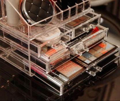 Acrylic Cosmetic Organizer With Drawer