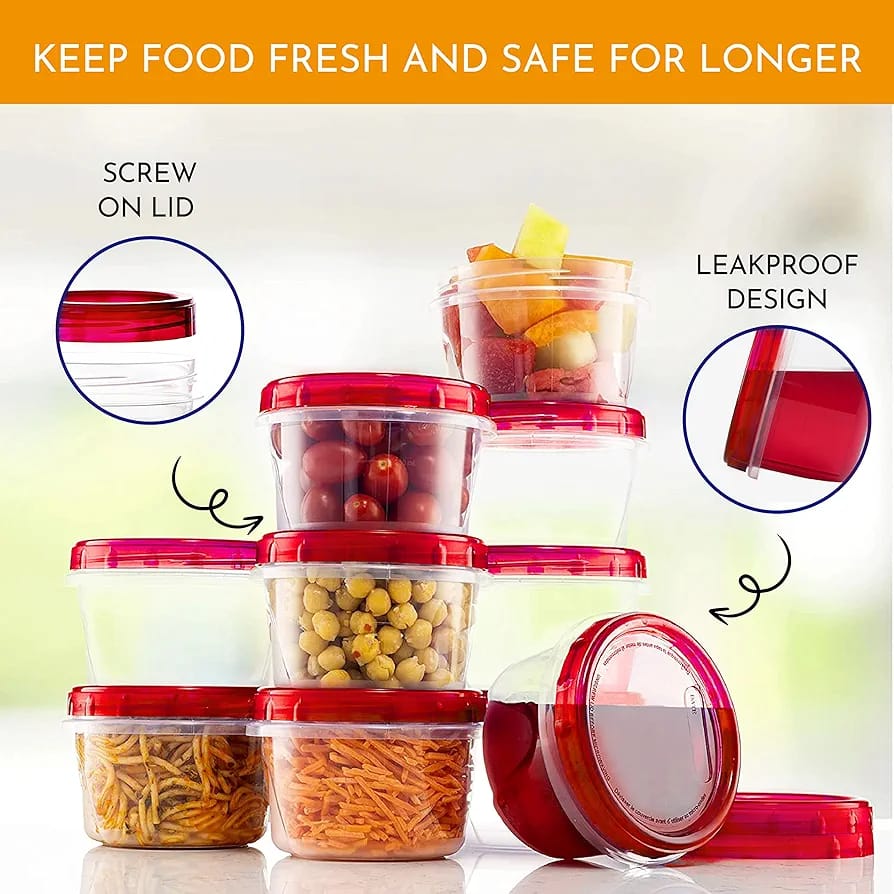 10 Pcs Storage Airtight Jars with Lids