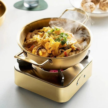 Stainless Steel Pan With Handles Noodles Bowl