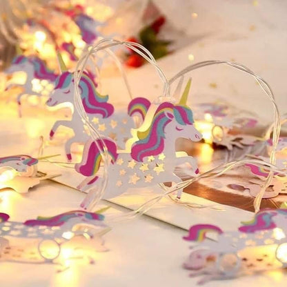 LED Unicorn Warm Cell Operated Fairylights