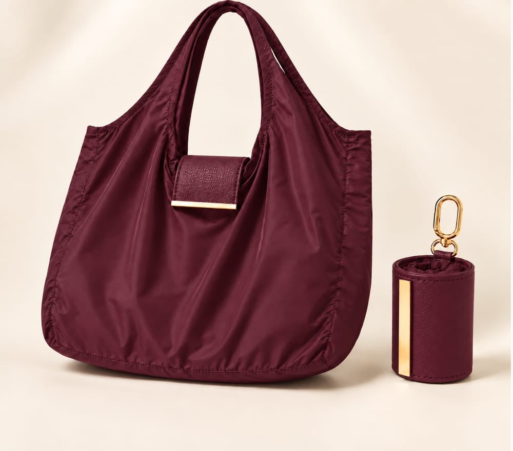 Foldable Travel Keychain Tote Bag