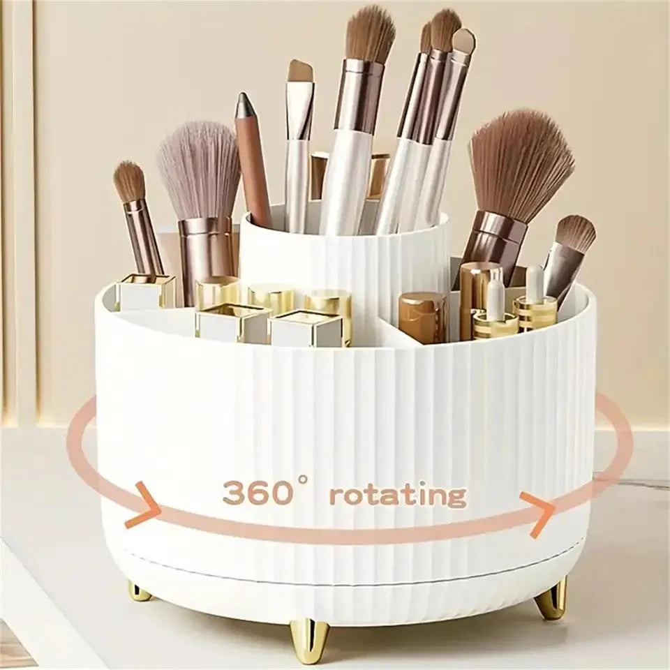 360 Rotating Makeup Brushes Holder