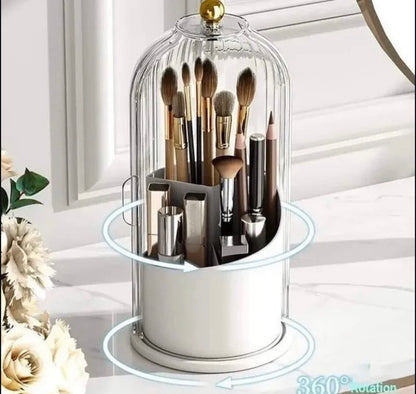 360° Rotating Dustproof Makeup Brush Holder