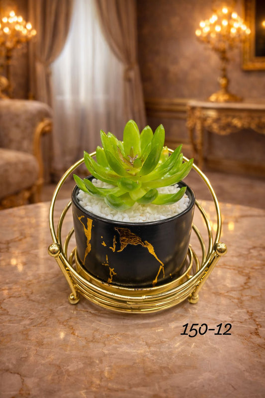Metal Ceramic Pot for Decoration