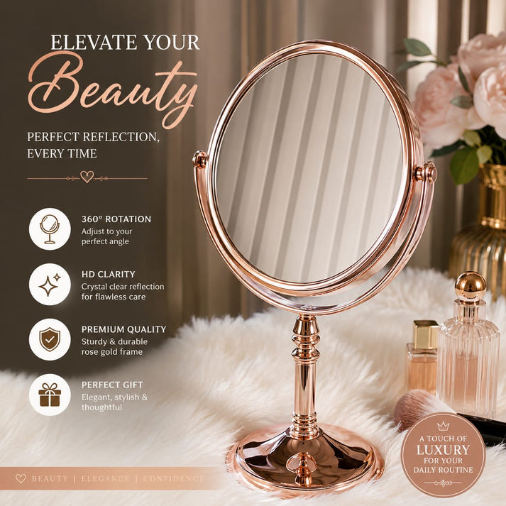 Double Sided Vanity Makeup Mirror