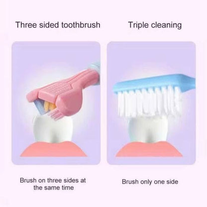 3 Sided Soft Bristles Cleaning Teeth Brush