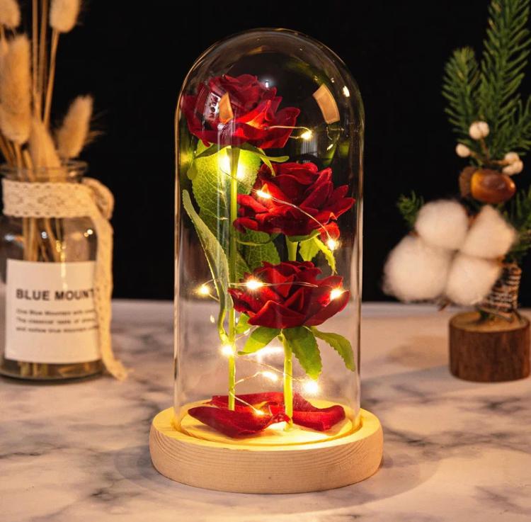 New Led Rose Artificial Flowers For Home Decoration