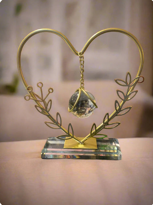 Heart Shape Crystal Ball Hanging For Decoration