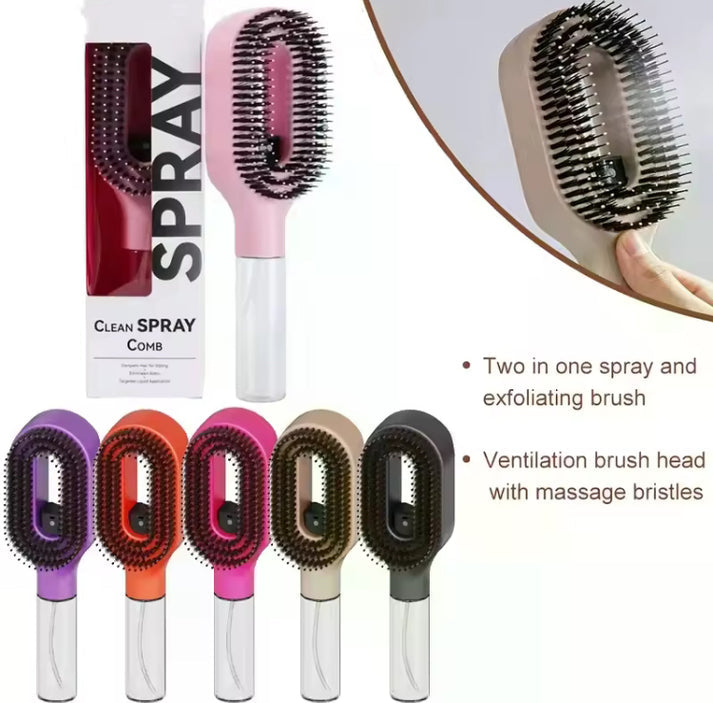 2 in 1 Water Spray Hair Comb Brush