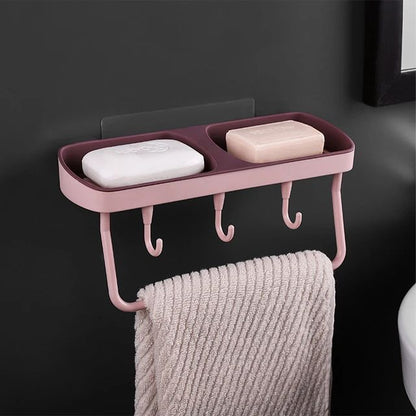 Multipurpose Double Soap Self Adhesive Holder